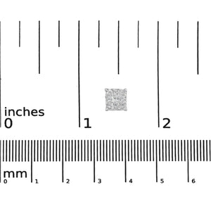 10K White Gold 1/2 Cttw Invisible Princess - cut Diamond 9 Stone Composite Stud Earrings (I - J Color, I3 Clarity) - Rieworkes