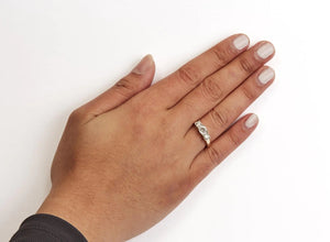 10K Yellow Gold 1/2 Cttw Miracle Set Round Diamond Three Stone Illusion Plate Ring (I - J Color, I2 - I3 Clarity) - Rieworkes