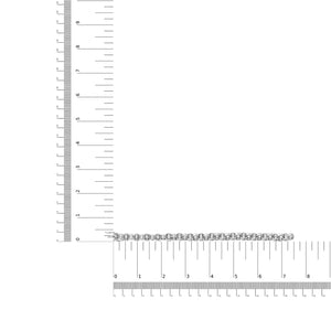 14K White Gold 1/2 Cttw Diamond Knotted Byzantine Link Bracelet (H - I Color, I2 - I3 Clarity) - 7" Inches - Rieworkes