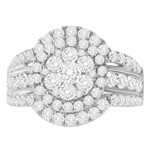 14k White Gold 2ct TDW Diamond Engagement Ring (H - I,SI2 - I1) - Rieworkes