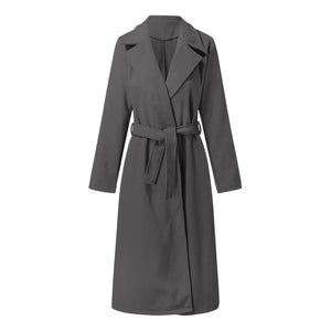 2023 Fall Winter Women's Long Solid Color Coat