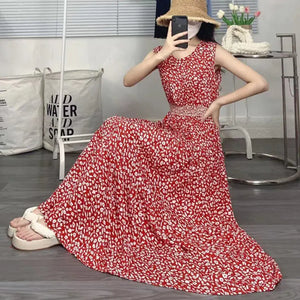 Batik Printed Cotton Dress and Skirt Combo