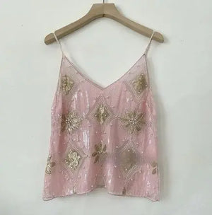 Women's Embroidered Sequin Beaded Sling