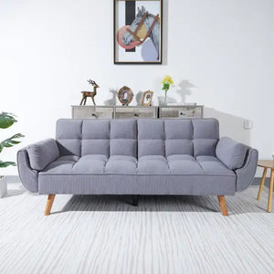 2064 Corduroy Sofa Sofa Bed-Smoke Gray