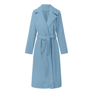 2023 Fall Winter Women's Long Solid Color Coat