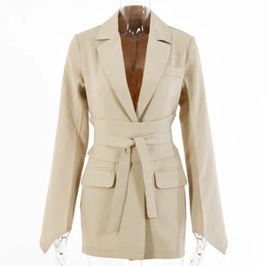2022 Summer Women's Casual Suit with Long Sleeve Jacket