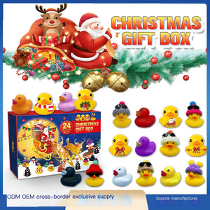 2023 Advent Calendar Rubber Duck Toy Blind Box (24 Slots)