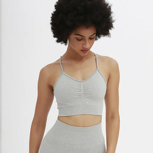 2020 New Cross-Border Yoga Outfit - Crop Top & Bra