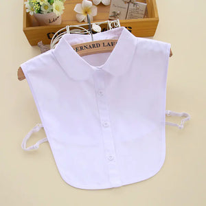 2023 Women's White Shirt Faux Collar Accessory