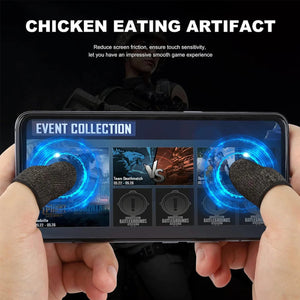 10 Pcs Screen PUBG Gaming Finger Sleeve Game Controller Mobile Sweatproof Gloves - Rieworkes