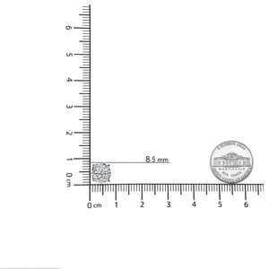 14K White Gold 2.00 Cttw Lab Grown Diamond Cluster Stud Earrings (G - H Color, VS1 - VS2 Clarity) - Rieworkes