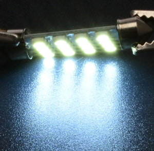 14Pcs T10 36mm LED Interior Car Accessories Kit Map Dome License Plate Lights - Rieworkes