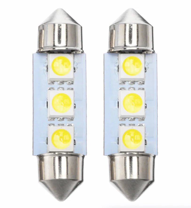 14Pcs T10 36mm LED Interior Car Accessories Kit Map Dome License Plate Lights - Rieworkes