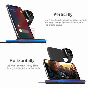 15W Qi Wireless Charger for iPhone, Samsung, Apple Watch, Airpods - Rieworkes