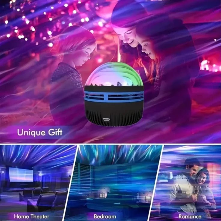 2 - in - 1 Galaxy & Ocean Wave Projector - Rieworkes