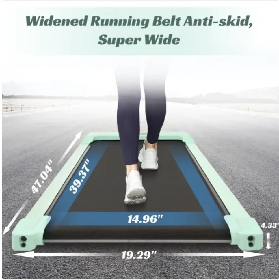 2 - in - 1 Under Desk Electric Treadmill 2.5HP with Remote Control &amp; Display for Home, Office, and Gym - Rieworkes