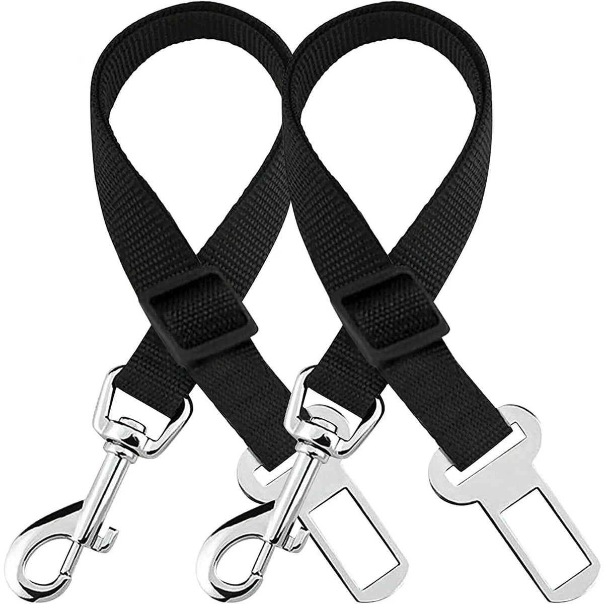 2 Pack Cat DOG PET Safety Seatbelt Car Vehicle Seat Belt Adjustable Harness Lead - Rieworkes