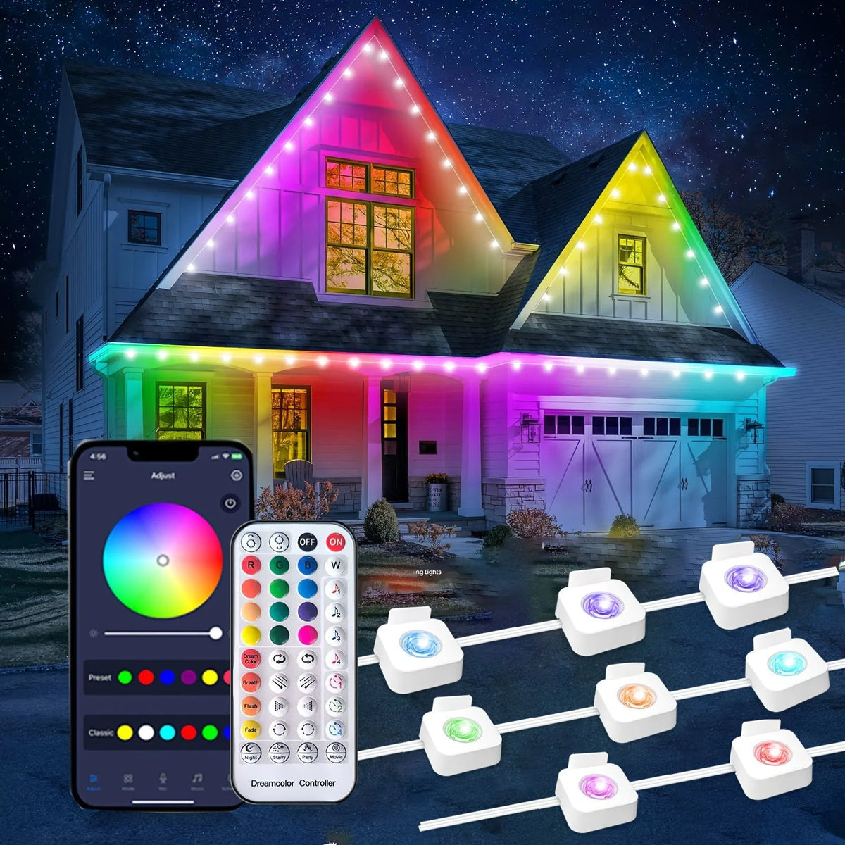 24V Smart Colorful Eaves Decorative Lamp - Rieworkes