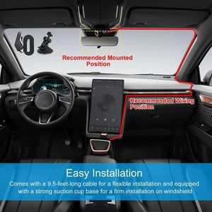 2.7'' Full HD 1080P Dash Cam Car DVR Front & Rear Camera Night Vision G - Sensor - Rieworkes