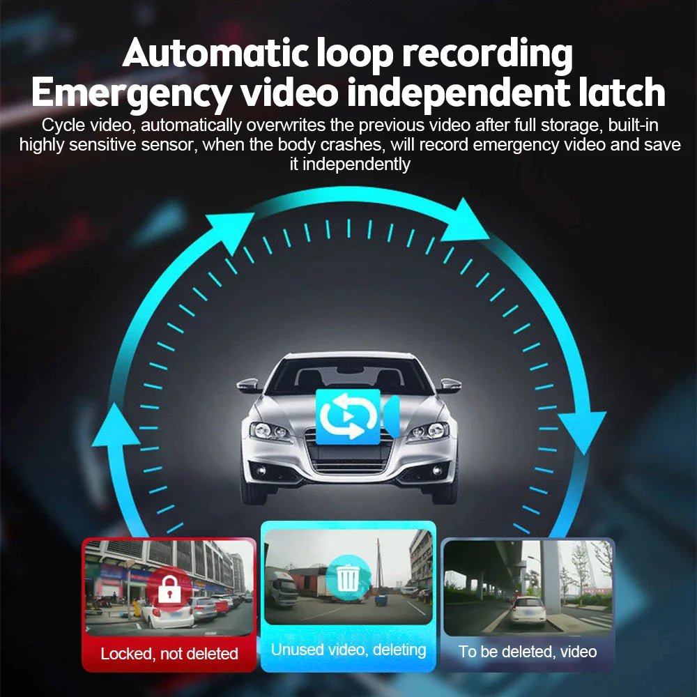 2.7&#39;&#39; Full HD 1080P Dash Cam Car DVR Front &amp; Rear Camera Night Vision G - Sensor - Rieworkes