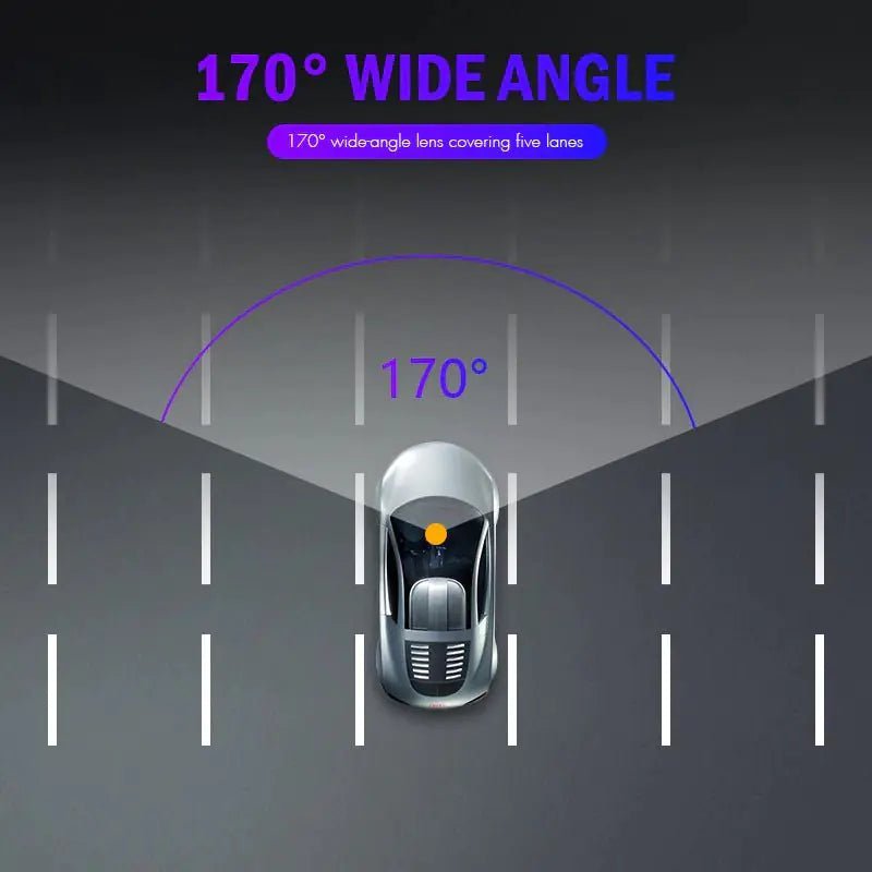 3 in 1 Rear View Dual Camera Full HD Night Vision Car Dash Camera - Rieworkes