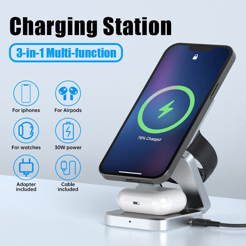 3 in 1 Wireless Charging Station - Rieworkes