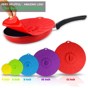 5 PCS Set Silicone Microwave Bowl Cover - Rieworkes