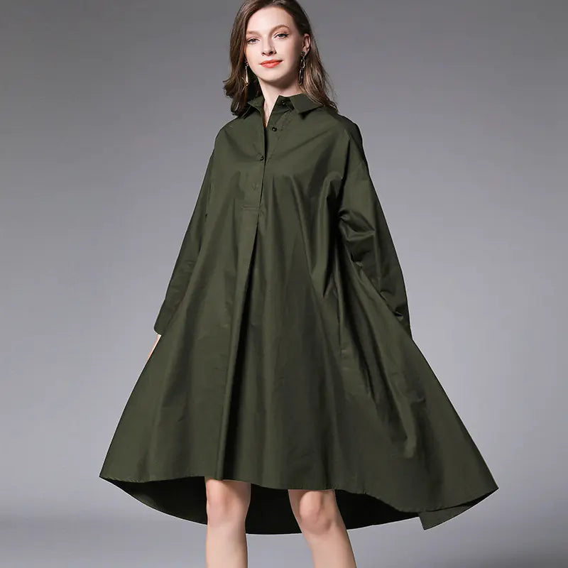 Loose Fashion Women's Shirt Dress