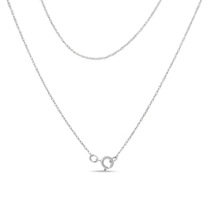 .925 Sterling Silver 1/4 Cttw Diamond Lock Pendant Necklace with Paperclip Chain (H - I Color, SI2 - I1 Clarity) - Rieworkes