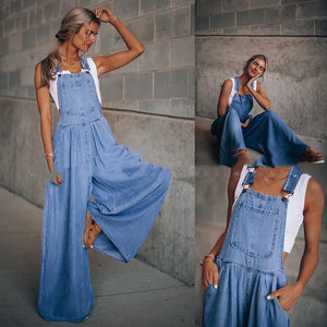 Denim Suspender Overalls