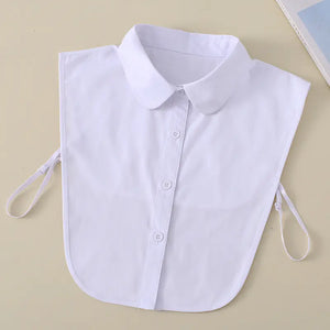 2023 Women's White Shirt Faux Collar Accessory