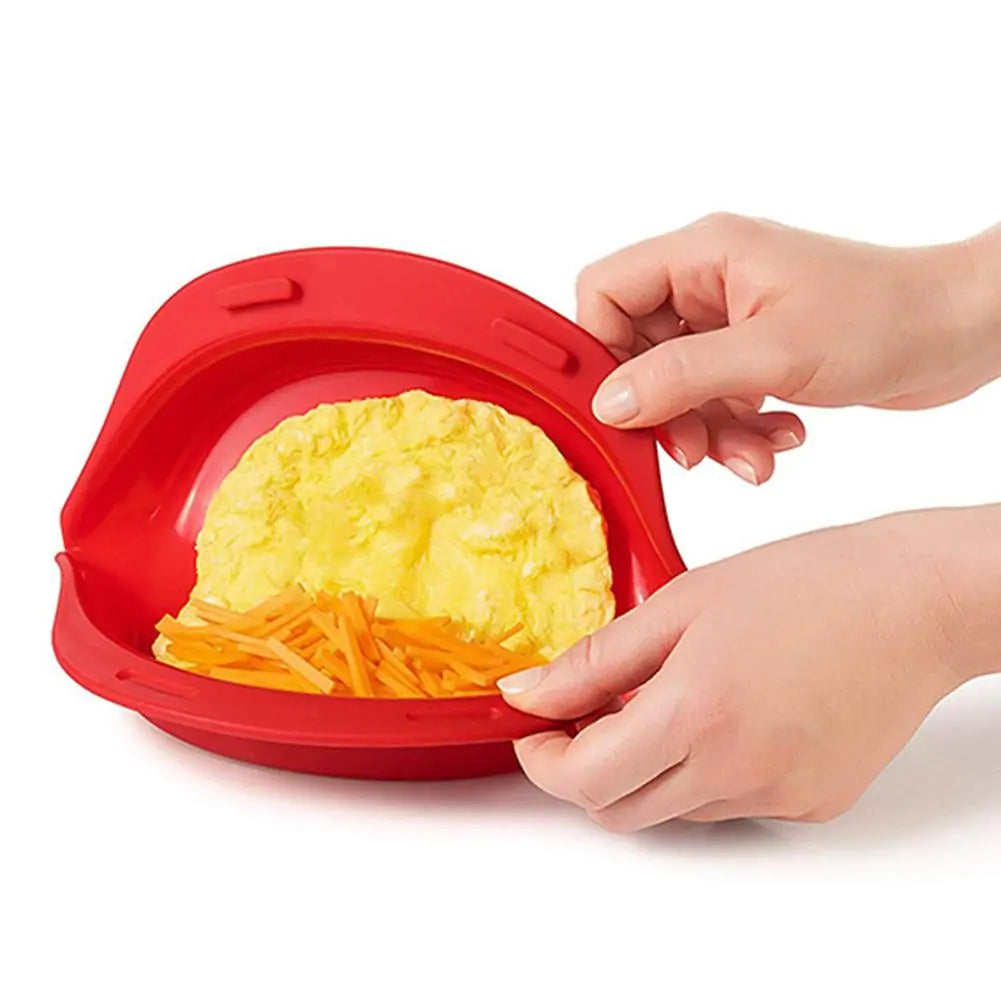 Microwave Oven Silicone Omelet Mold Tool