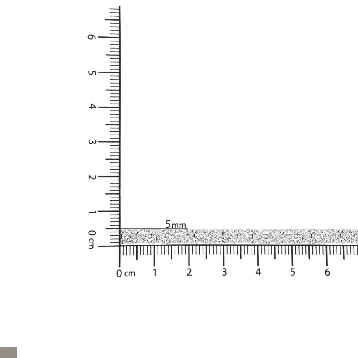 .925 Sterling Silver Lab Grown Diamond Illusion-Set Miracle Plate Tennis Bracelet - 7.25&quot; Inches