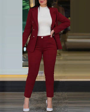 2023 Women's Casual Fashion Suit Set for Work