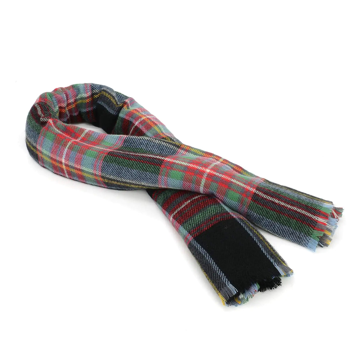 American Trends Womens Fall Winter Scarf Plaid Tassel Soft Warm Blanket Scarves Womens Shawl Wraps One Size Red &amp; Black