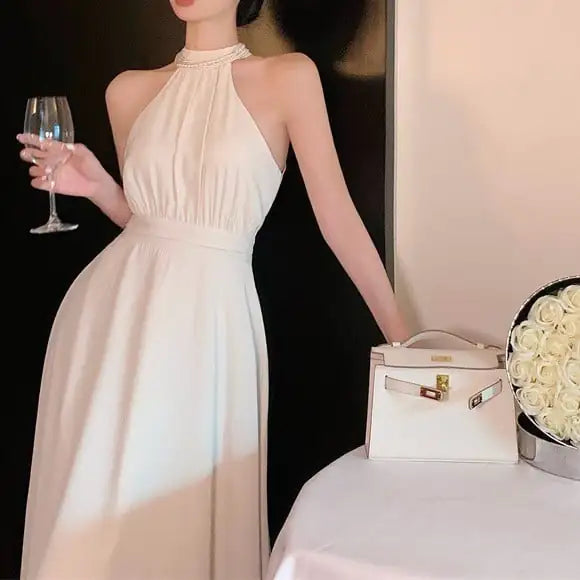 Off White Women's Summer French Dress