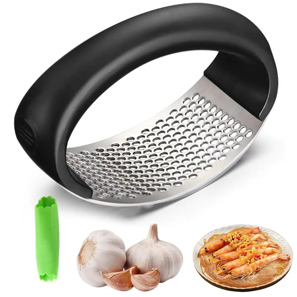 2024 Upgraded Stainless Steel Garlic Crusher - Garlic Crusher Home Kitchen Utensils Portable Manual Garlic Crusher Home &amp; Kitchen Garlic Press (1pc)
