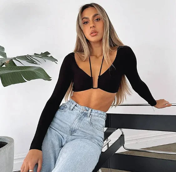 Women's Sexy Long Sleeve T-shirt