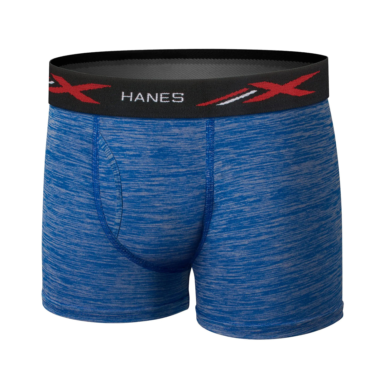 Hanes Boys' X-Temp Boxer Briefs, Moisture Wicking Breathable Underwear, Tagless, Assorted 6 Pack Medium Red/Black/Blue - 6 Pack