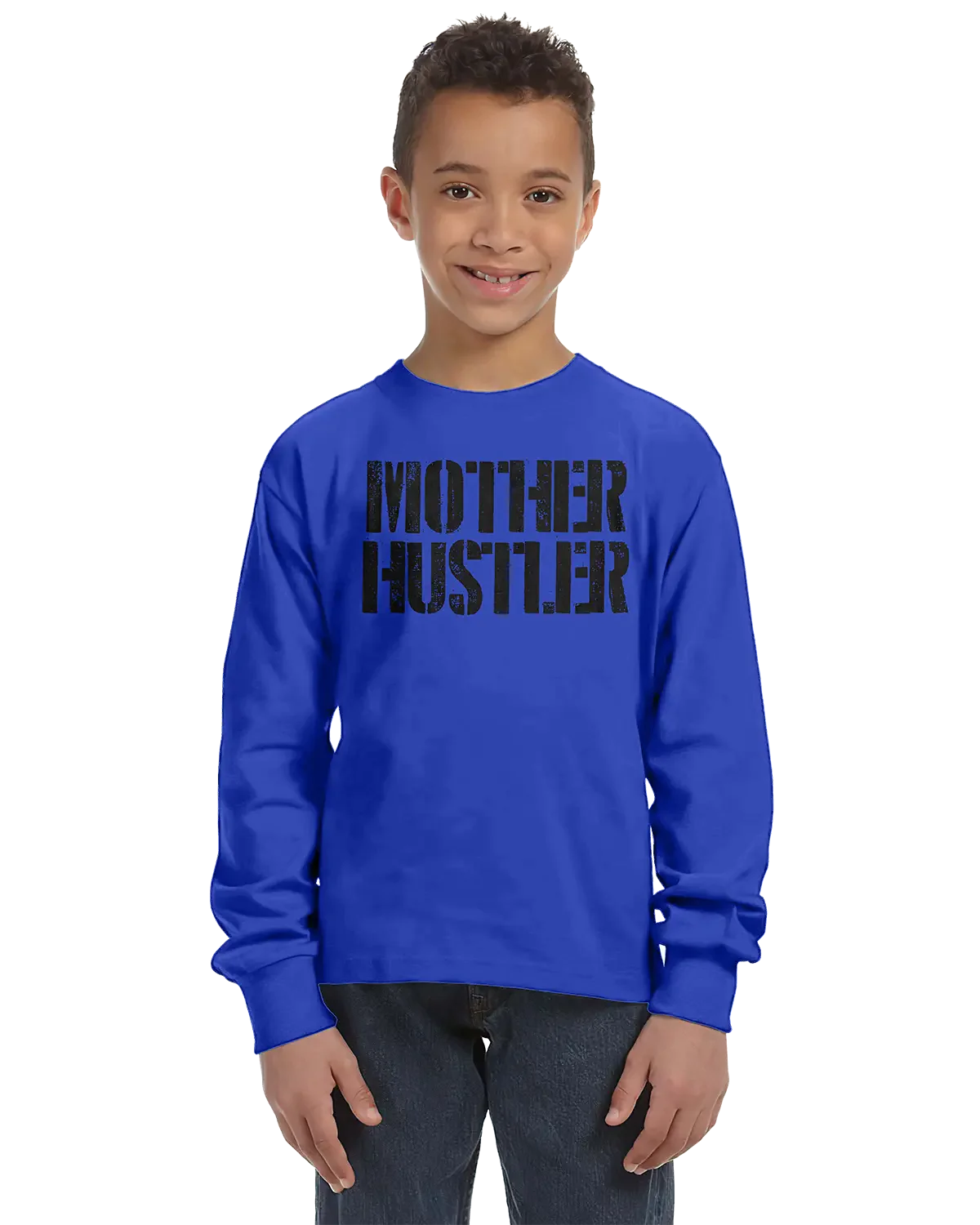 Mother Hustler Unisex Kids Long Sleeve T-Shirt