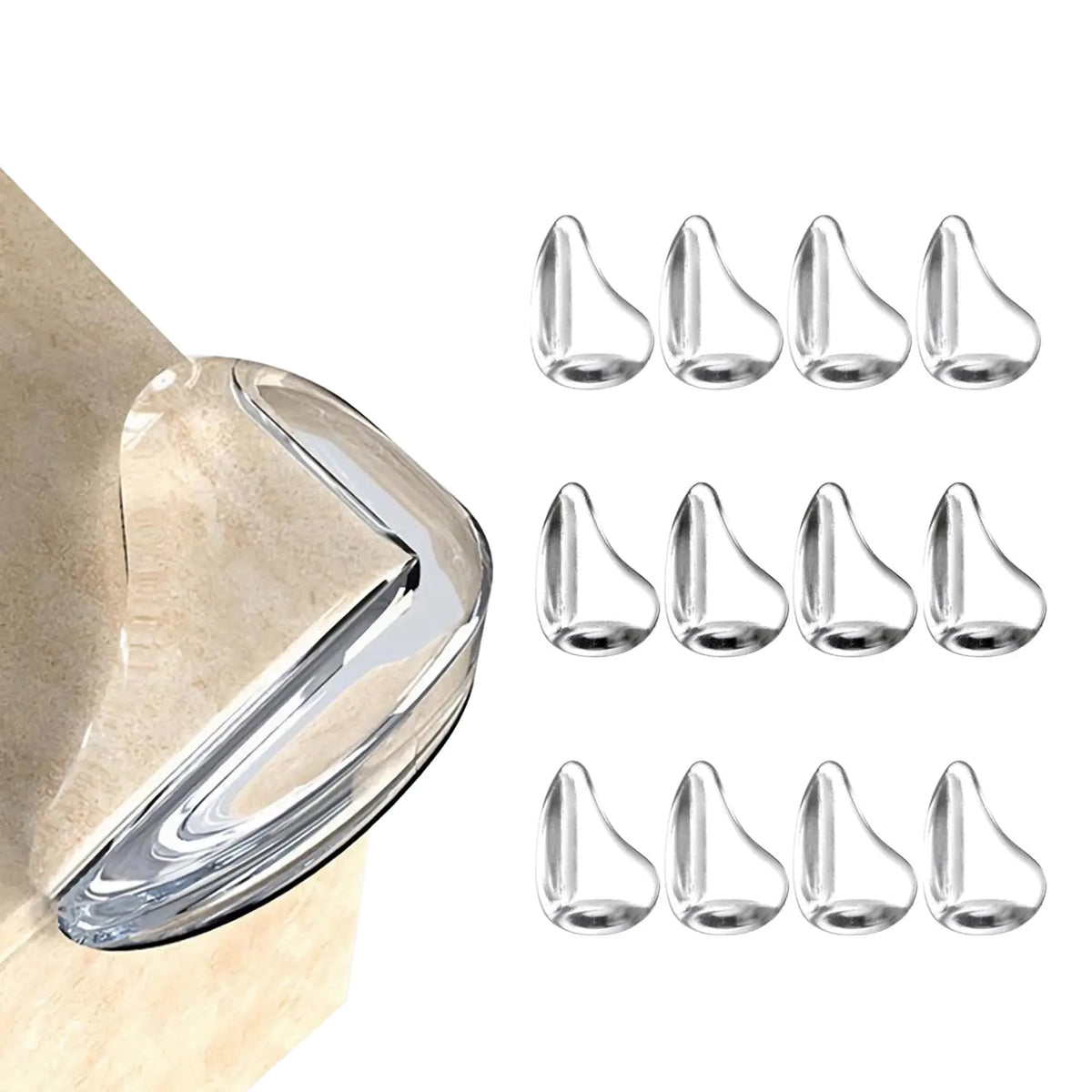 12 Pack Corner Protector for Baby Clear Corner Protectors Furniture Corner Guard &amp; Edge Safety Bumpers to Cover Sharp Furniture &amp; Table Edges