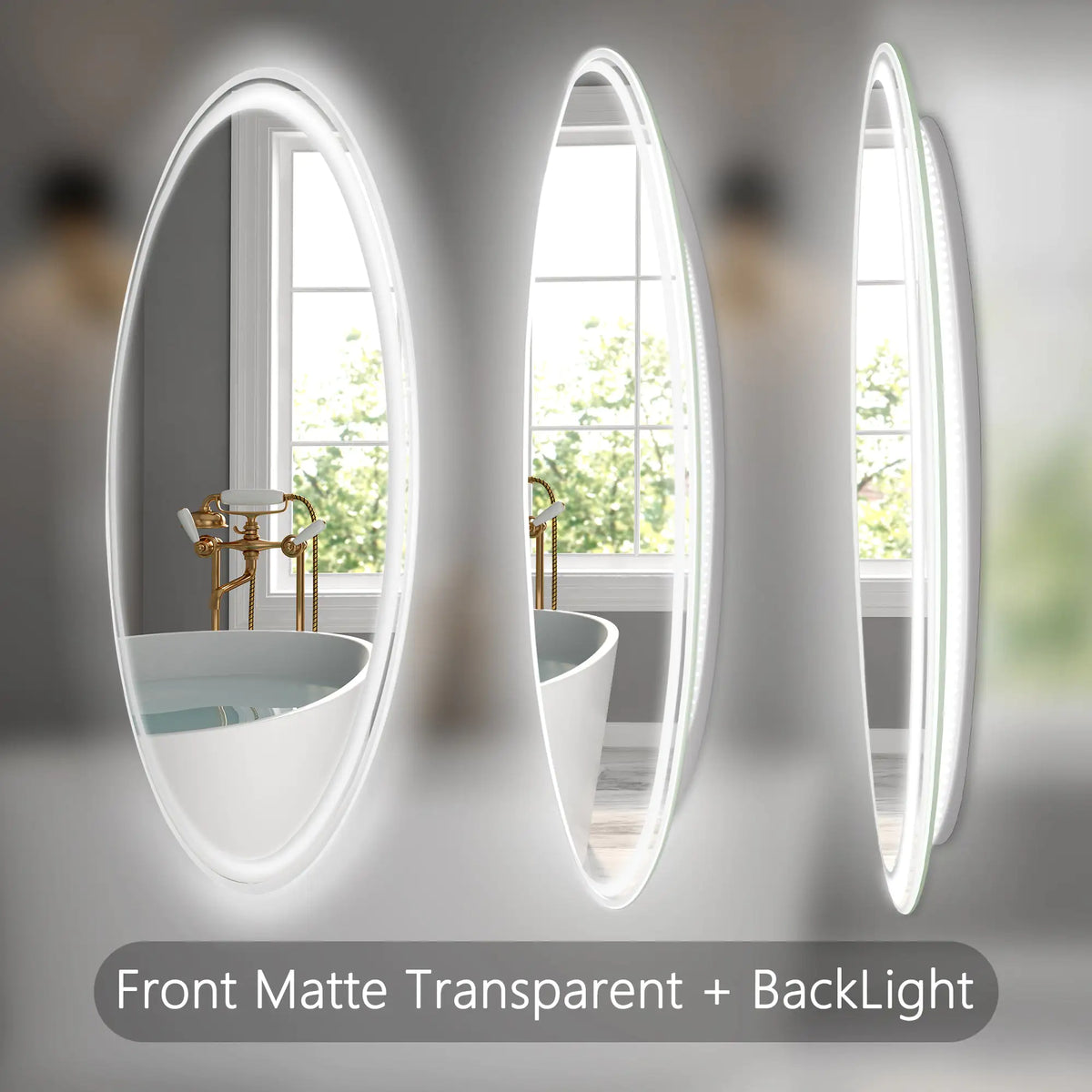 28 Inch Round LED Bathroom Mirror -Wall Mounted