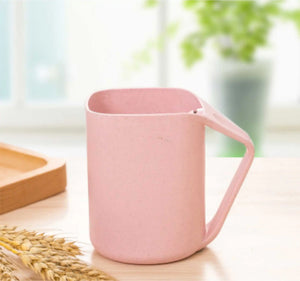 Wheat Square Mouth Oblique Toothbrush Cup