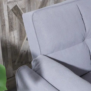 2064 Corduroy Sofa  Sofa Bed-Smoke Gray