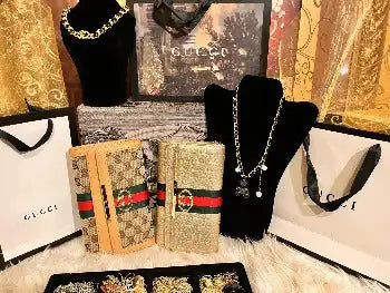 Lux Clutch Bag with  Chain Handle