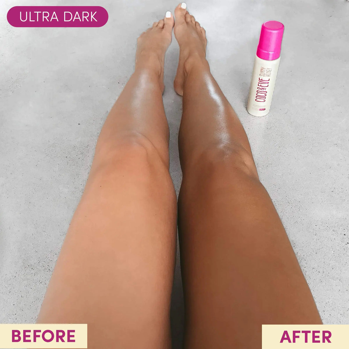 Coco &amp; Eve Self Tanner Mousse Kit - All Natural| Sunless Instant Tanning Lotion with Bronzer &amp; Mitt Applicator | Sunny Honey Bali Bronzing Kit (Ultra Dark) Ultra Dark