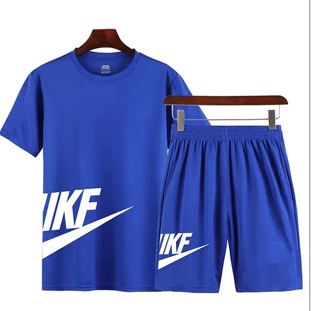 Luxury Men's T-Shirt and Shorts Set for Teens (2 Pieces)