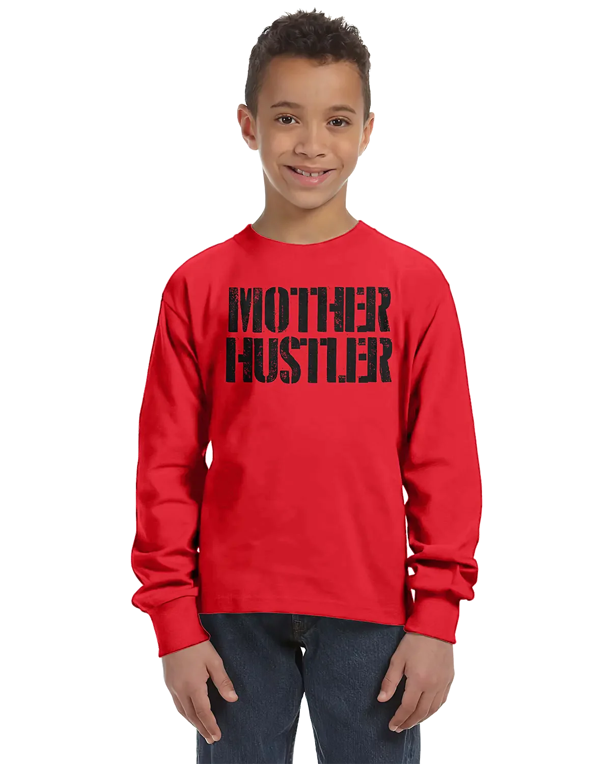 Mother Hustler Unisex Kids Long Sleeve T-Shirt