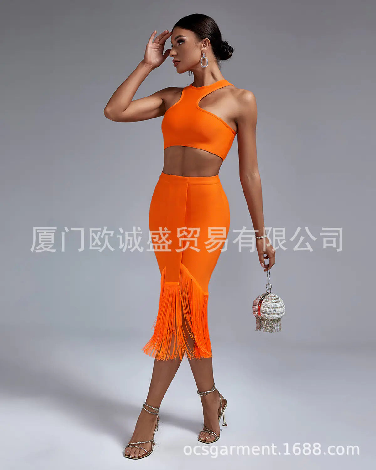 Fashionable Women's Irregular Sleeveless Top &amp; Skirt Set