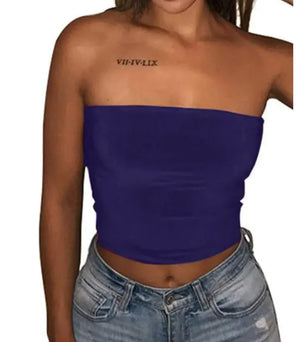 Exposed belly button wrap chest